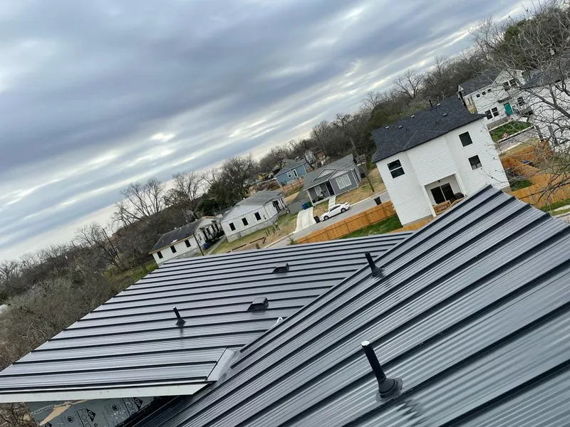 Standing seam metal roof panels with vents for Skylight Repair in Cordele